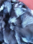 Preview: Traum Pelzdecke Arctik Fox Blue White Doppelwendedecke