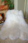 Preview: Lammfell Schaffell Teppich Weiß - 6 Ganze Felle - Luxus Qualität