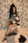 Preview: Schurwolle Damen Strickjacke Anthrazit Handarbeit
