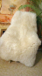 Preview: Gigant Lammfell Schaffell Weiß Übergroß 145cm