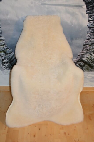 Rarität Lammfell Elfenbein Gigant 150 cm Übergröße XXXL