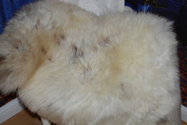 Öko Lammfell Schaffell Beige Baun Coloure Unterbett Wärmetherapie