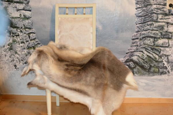 Rentierfell Beautiful Moonstone XXXL Chic und Edel Übergröße