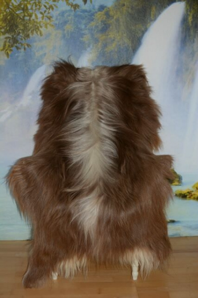 Edles Gigenta Ziegenfell Naturfell Langhaar 25cm Übergroß