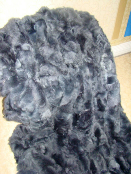 Echt Pelzdecke Silber Fuchs Silver Fox Echt Fell Fuchs