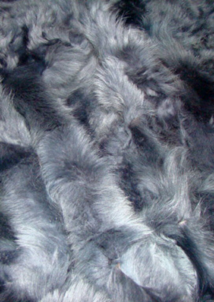 Echt Pelzdecke Silber Fuchs Silver Fox Echt Fell Fuchs