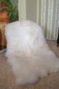 Lammfell Schaffell Teppich Weiß 4 Ganze Felle Luxus Qualität